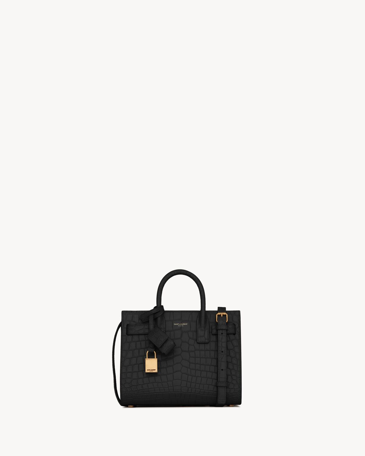 YSL Sac De Jour In Crocodile Embossed Leather – Nano - Image 1
